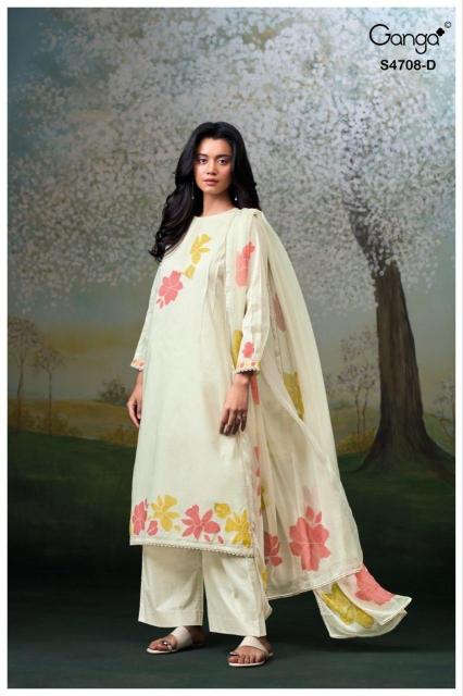 Ganga hridanshi 4708 dress materials wholesale dealers in bangalore